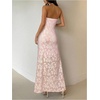 image:imageFloerns Womens Strapless High Split Bodycon Wedding Guest Maxi DressLight Pink