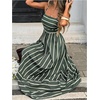 image:imageFloerns Womens Striped Summer Maxi Dress Spaghetti Strap Smocked Flowy Vacation SundressesGreen