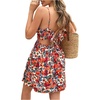 image:imageFloerns Womens Boho Floral Spaghetti Strap Cutout Backless Mini DressMulticolor