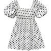 White Polka Dots