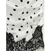 image:imageFloerns Womens Elegant Business Office Lace Polka Dots Satin Blouses TopsWhite Polka Dots