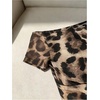 image:imageFloerns Womens Leopard Bodysuit Off The Shoulder Tummy Control LeotardBrown
