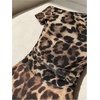 image:imageFloerns Womens Leopard Bodysuit Off The Shoulder Tummy Control LeotardBrown