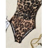 image:imageFloerns Womens Leopard Bodysuit Off The Shoulder Tummy Control LeotardBrown
