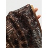 image:imageFloerns Womens Plus Size Leopard Sequin Halter Dress Bodycon Mini DressesBrown Leopard