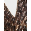 image:imageFloerns Womens Plus Size Leopard Sequin Halter Dress Bodycon Mini DressesBrown Leopard