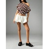 image:imageFloerns Womens Polka Dots Off Shoulder Crop Top Elegant BlouseBrown