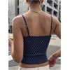 image:imageFloerns Womens Y2k Polka Dots Camisole Tops Spaghetti Strap Square Neck Going Out TopsDark Blue
