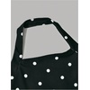 image:imageFloerns Girls Cute Polka Dots Dress Halter Neck Sleeveless Ruffle A Line Summer DressesBlack