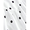 image:imageFloerns Girls Cute Polka Dots Dress Halter Neck Sleeveless Ruffle A Line Summer DressesBlack and White
