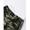 image:imageFloerns Girls Leopard Print Patched Drawstring Waist Wide Leg Y2k PantsDeep Green