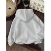 image:imageFloerns Girls Y2k Cheetah Print Hoodie Pullovers Long Sleeve Drop Shoulder SweatshirtLight Grey