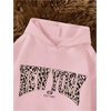 image:imageFloerns Girls Y2k Cheetah Print Hoodie Pullovers Long Sleeve Drop Shoulder SweatshirtPink