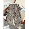 image:imageFloerns Girls Y2k Cheetah Wide Leg Pants Bow Striped Baggy TrousersBlack