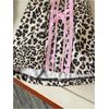 image:imageFloerns Girls Y2k Cheetah Wide Leg Pants Bow Striped Baggy TrousersPink