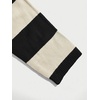 image:imageFloerns Men Striped Pullover Sweater Colorblock Crew Neck Knit Casual TopsBlack and Apricot