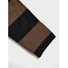 image:imageFloerns Men Striped Pullover Sweater Colorblock Crew Neck Knit Casual TopsBlack and Brown