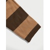 image:imageFloerns Men Striped Pullover Sweater Colorblock Crew Neck Knit Casual TopsBrown