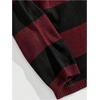 image:imageFloerns Men Striped Pullover Sweater Colorblock Crew Neck Knit Casual TopsBurgundy