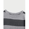 image:imageFloerns Men Striped Pullover Sweater Colorblock Crew Neck Knit Casual TopsGrey Striped