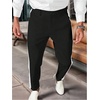 image:imageFloerns Mens Stretch Dress Pants Striped Side Work Business Suit PantsBlack
