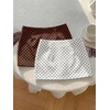 image:imageFloerns Womens 2 PCS Polka Dots Mini Skirt SkortBrown Black White