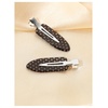 image:imageFloerns Womens 4 Pcs Polka Dots Hair Clips Duckbill Alligator ClipBlack Multi