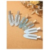 image:imageFloerns Womens 4 Pcs Polka Dots Hair Clips Duckbill Alligator ClipBlue
