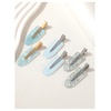 image:imageFloerns Womens 4 Pcs Polka Dots Hair Clips Duckbill Alligator ClipBlue