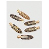 image:imageFloerns Womens 4 Pcs Polka Dots Hair Clips Duckbill Alligator ClipGradient Leopard