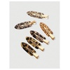 image:imageFloerns Womens 4 Pcs Polka Dots Hair Clips Duckbill Alligator ClipGradient Leopard