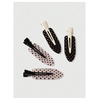 image:imageFloerns Womens 4 Pcs Polka Dots Hair Clips Duckbill Alligator ClipPolka Dots