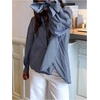 image:imageFloerns Womens Bow Long Sleeve Gingham Shirts Button Down Blouse TopsBlue