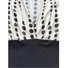 image:imageFloerns Womens Business Polka Dots Tops V Neck Colorblock Casual Work Tee ShirtsBlack