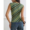 image:imageFloerns Womens Casual Striped Deep V Neck Fitted Going Out Tank TopsGreen