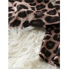 image:imageFloerns Womens Cheetah Print Strapless Tube Shirred Sleeveless Wide Leg Romper JumpsuitBrown Multi