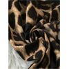 image:imageFloerns Womens Cheetah Print Strapless Tube Shirred Sleeveless Wide Leg Romper JumpsuitDark Brown