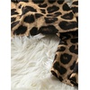 image:imageFloerns Womens Cheetah Print Strapless Tube Shirred Sleeveless Wide Leg Romper JumpsuitDark Brown