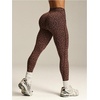 image:imageFloerns Womens Cute Contrast Striped Leggings Workout Sports Skinny PantsLeopard Coffee Brown