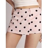 image:imageFloerns Womens Cute Polka Dots Coquette Button Front Mini Skirt SkortsPink