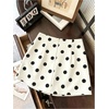 image:imageFloerns Womens Cute Wrap A Line Polka Dots Coquette Mini Skirt SkortsWhite