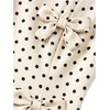 image:imageFloerns Womens Elegant Polka Dots Formal Dress Bow Sleeveless A Line Wedding Guest DressesApricot