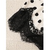 image:imageFloerns Womens Elegant Polka Dots Lace Mini Dress Sleeveless Ruched Formal Bodycon DressesBeige