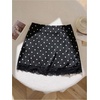 image:imageFloerns Womens Elegant Polka Dots Lace Skirt Low Rise Date Night Party Mini SkirtBlack