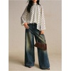 image:imageFloerns Womens Elegant Polka Dots Party Tops Dressy Casual Sheer BlousesApricot
