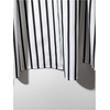 image:imageFloerns Womens Elegant Striped A Line Skirt Button Front Office Business Casual Long Skirt with BeltBlack and White