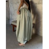 image:imageFloerns Womens Gingham Lantern Pants Drawstring Waist Wide Leg Parachute Balloon PantsGreen