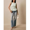 image:imageFloerns Womens Gingham Peplum Tie Shoulder Sleeveless Elegant Tank TopsGreen