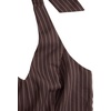 image:imageFloerns Womens Halter V Neck Striped Slim Fit Going Out Mini DressCoffee