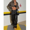 image:imageFloerns Womens Leopard Denim Jacket Long Sleeve Button Up Boyfriend Jean Jacket CoatBrown